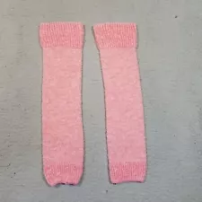 Vintage Leg Warmers Womens One Size Pink Knit 70s 80s Handmade Aerobics