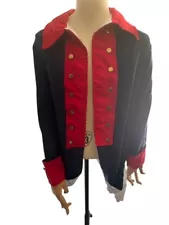 Revolutionary War Continental Army Frock Red, White & Blue Jacket Size L Men's