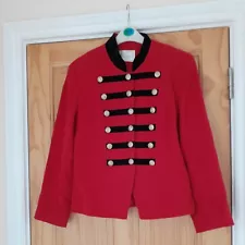 Vintage Red Military Jacket