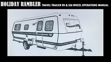 HOLIDAY RAMBLER TRAILER RV & 5th WHEEL MANUAL -320pgs w/ Camper Repair & Service