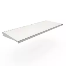 Lozier 1in. H x 48in. W x 19in. L Powder Coated Cool White DL Style Shelf 2pc