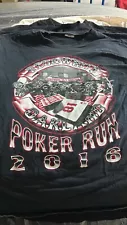 Indiana 81 Support,T -Shirt HELLS ANGELS Bike poker run 2016 Oakland