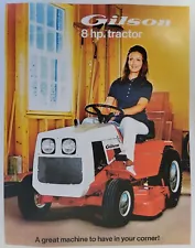 Gilson 8 h.p Lawn Tractor 52037 Color Sales Brochure Manual Suburban Yard Mower