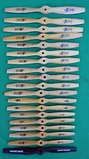 18 Wooden Wood Mixed Propeller Lot For RC Model Airplanes