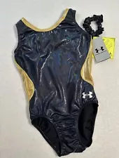 NEW Under Armour GK Elite SPORTY Tank USA Leotard GYMNASTICS Gold UA Leo AM