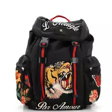 Gucci Techpack Backpack Embroidered Techno Canvas Small