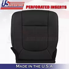 2013 to 2016 For Ford F450 F550 Platinum Driver Bottom Leather Seat Cover Black