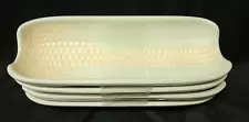 New Never Used Pfaltzgraff Set of 4 Stoneware Corn Plate/Dish BBQ