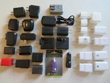 Phone Chargers Mixed Lot - Wide Variety Plus 1xPureGear and 1x Jawbone Charger -