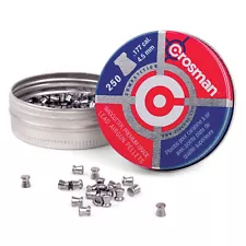 Crosman Wadcutter .177 Caliber Pellets 250 Count for Target Shooting Practice