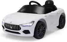 TOBBI 12V Kids Ride on Car Maserati Ghibli Licensed Electric Car for Boy Girl