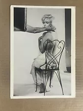 Postcard Marilyn Monroe Portrait Sitting In Chair Vintage PC