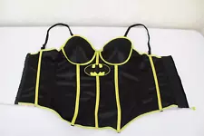 DC Comics Batgirl Corset Costume Black large Bat Girl Women Excellent