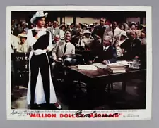 Esther Williams Signed Lobby Card Million Dollar Mermaid - COA JSA