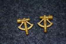 (2) Gold Sextant for Ship Captain ( Minifigure Accessory ) Brick ~ NEW Lego