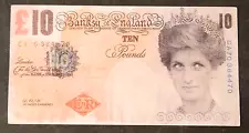 BANKSY DI-FACED £10 Ten Pound Replica Tenner Note PRINCESS DIANA Near Mint