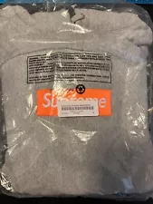 Supreme Box Logo Hoodie FW17 Heather Grey BOGO DS Authentic M Safety Orange