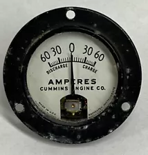 Vintage Cummins Engine 60 Amp Gauge Rochester Instruments Made In The USA