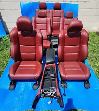 2019-2023 Dodge Durango SRT Front, Middle, Third Row Seats Red Leather OEM