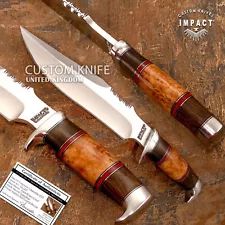 IMPACT CUTLERY 1-OF-A-KIND CUSTOM BOWIE KNIFE CAMEL BONE HANDLE