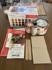 Thermatru Cherry Fiberglass Doors DIY Varnish Stain Paint Finishing System Kit