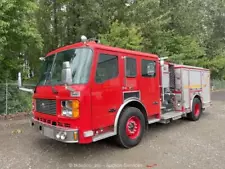 2003 American LaFrance Emergency Fire Pumper Truck Cat Diesel Auto A/C bidadoo