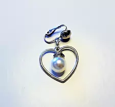 Non Piercing Clit Clip Labia Jewelry Clip Intimate Heart Pearl Lingerie Jewelry