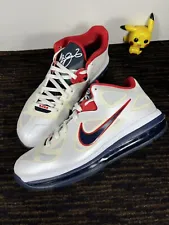 Size 9 - Nike LeBron 9 Low USA 2012 Independence Day Red White Blue Navy