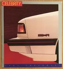 CHEVROLET CELEBRITY USA Large Format Car Sales Brochure For 1987 #4643 Aug '86