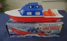 Lincoln International battery electric outboard plastic cabin cruiser - 1960's