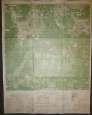 6531 i - CIRLAO DA SRANG - 1966 MAP - Coffee and Tea Plantations - Vietnam War