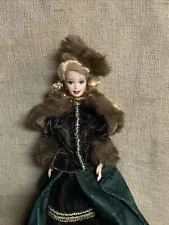 Mattel Barbie Holiday Caroler Porcelain Collection Doll