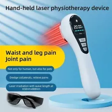 Cold Laser Therapy Device LLLT Red Light with Glasses for Pain Relief Human&Pet