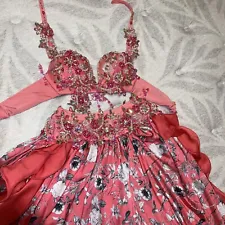 Pink Professional ￼belly dance costume used women