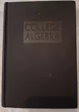 Vintage 1939 College Algebra book textbook Rosenbach Whitman Ginn & Company