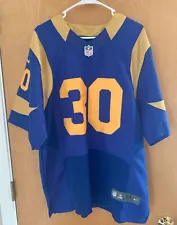 TODD GURLEY II NFL NIKE LOS ANGELES RAMS SIZE 48 JERSEY STITCHED LETTERS/NUMBERS