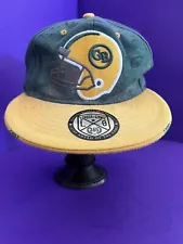 Green Bay Packers New Leader Helmet Green Gold Snapback Hat Cap Football SALE!