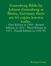 Gutenberg Bible By Johann Gutenberg At Mainz, Germany There Are 64 Copies K...