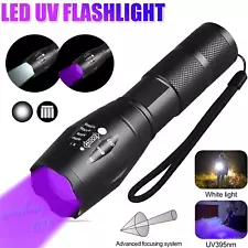 Super Bright LED UV Flashlight Torch Ultra Violet 395nm Blacklight Light Lamp