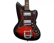 Silvertone 1478 Series Offset Guitar w/Bigsby - Red Sunburst - Used