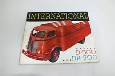 Vtg Original 1939 International D-500 DR-700 COE Cab Over Truck Factory Brochure