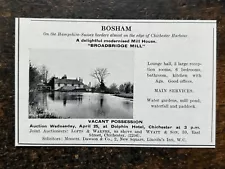 Broadbridge Mill - Bosham - Sussex For Sale - 1951 Press Cutting r448