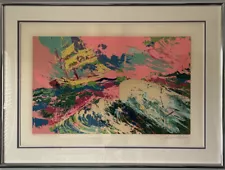 ORIGINAL LEROY NEIMAN VINTAGE MODERN ABSTRACT MOBY DICK SERIGRAPH SIGNED COA 77