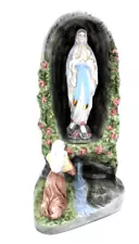 1993 Vintage ITALY Statue 11" Our Lady of Lourdes Made by ALDO for GLORIA