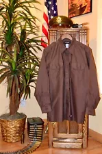 WWII WW2 Reennactor Replica Chocolate Brown Uniform shirt