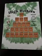 High Rollers Expired Tickets Permitted for Sale Local Law Free Shipping US *48