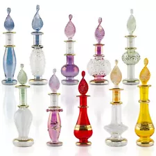 CraftsOfEgypt Genie Blown Glass Miniature Perfume Bottles for Perfumes & Esse...