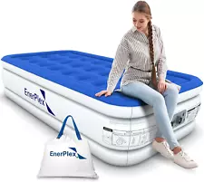 Air Mattress with Built-In Pump - Double Height Inflatable Mattress for Camping,