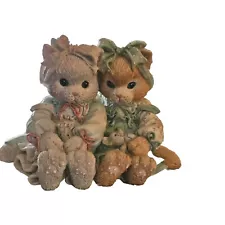 Vintage Calico Kittens SALE! Figurine“WE'RE A PURR-FECT PAIR” 1992 #627925 NWOB