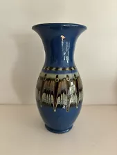 Bulgarian Ceramic Vase With Drip Glaze